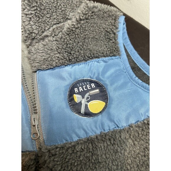Boy’s Vest Kids Headquarters Size 3T Fuzzy Gray with Blue - Picture 2 of 6